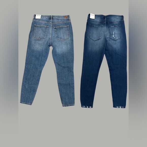 🏷️ (2) Sneak Peek High Rise Cropped Ankle Jeans - Picture 4 of 7